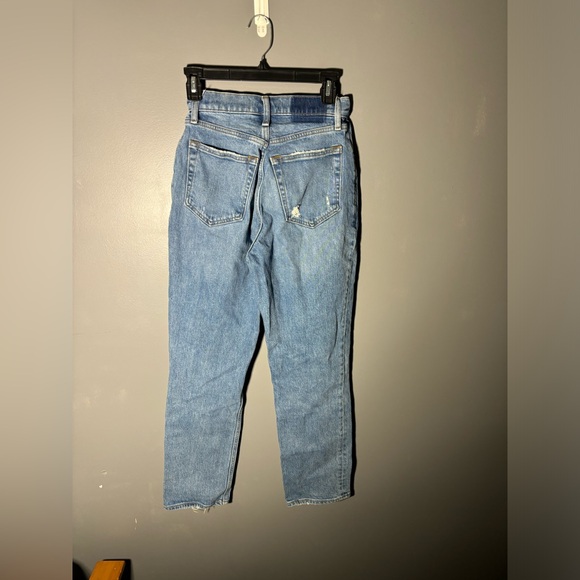Abercrombie & Fitch The 90s Straight Ultra High Rise Criss Cross Waist Size 26 - Picture 3 of 4